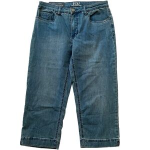 French Dressing Jeans FDJ Blue Cropped Wide Leg "Olivia" Jean 8